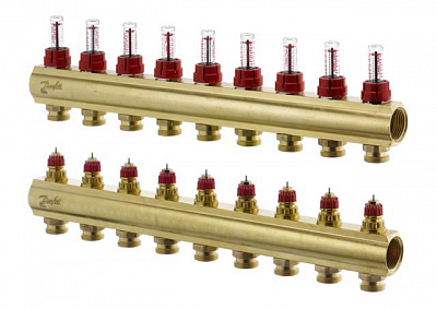 088U0529 Распределительный коллектор типа Danfoss FHF-9F